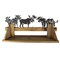 Rustic Wood Metal Moose Decorative Floating Shelf Wall Mounted Home Lodge Decor